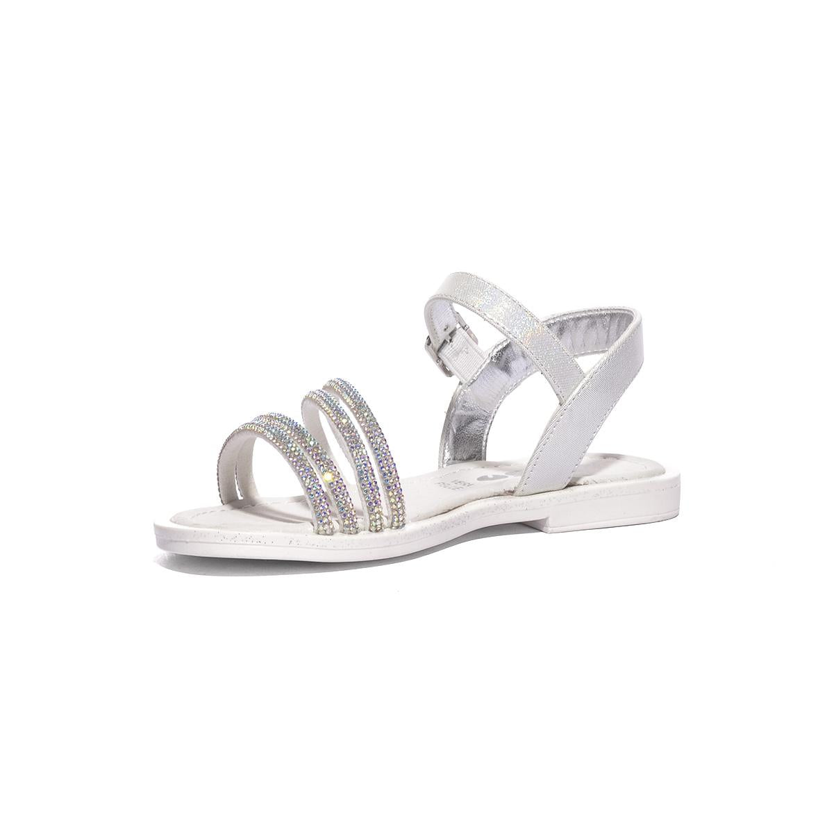 ASSO AG17910 WHITE SILVER Sandali Bambina 