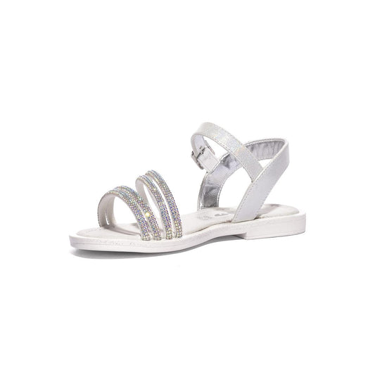 ASSO AG17910 WHITE SILVER Sandali Bambina 