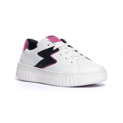 GEOX J45DVA 0BCEW WHITE DK FUCHSIA    C1Z8D Sneakers Bambina 