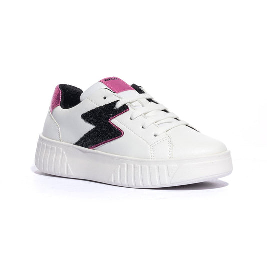 GEOX J45DVA 0BCEW WHITE DK FUCHSIA    C1Z8D Sneakers Bambina 