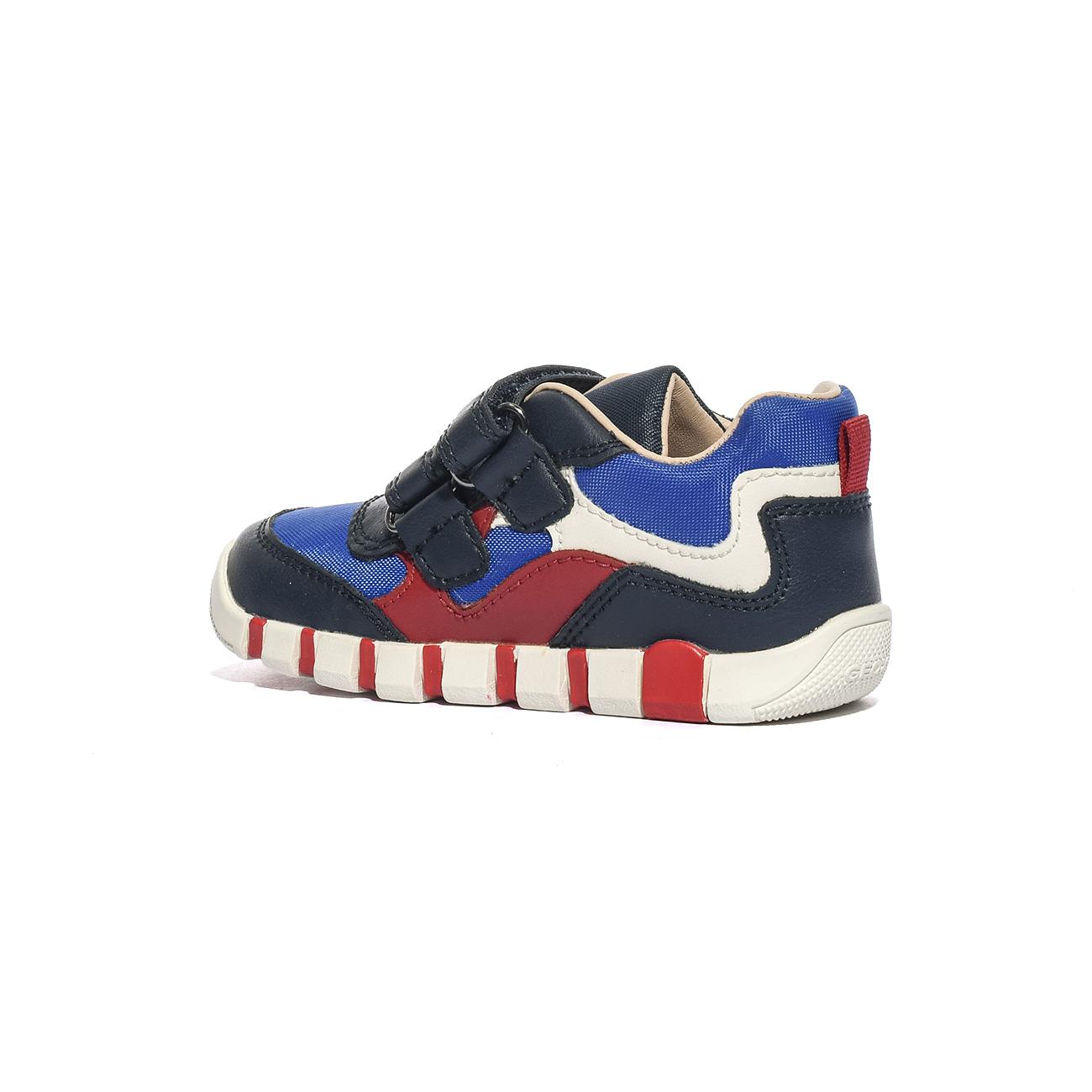 Sneakers Geox IUPIDOO BOY Blu B5655A 054FUNAVY RED  C0735 GEOX