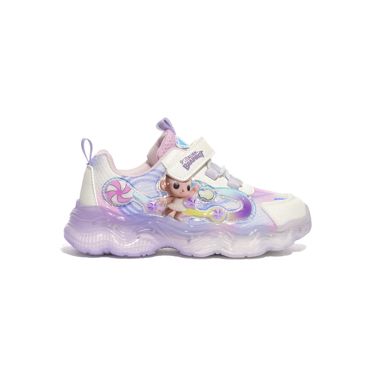 SKIFIDOL SK230 BEIGE VIOLET Sneakers Bambina 