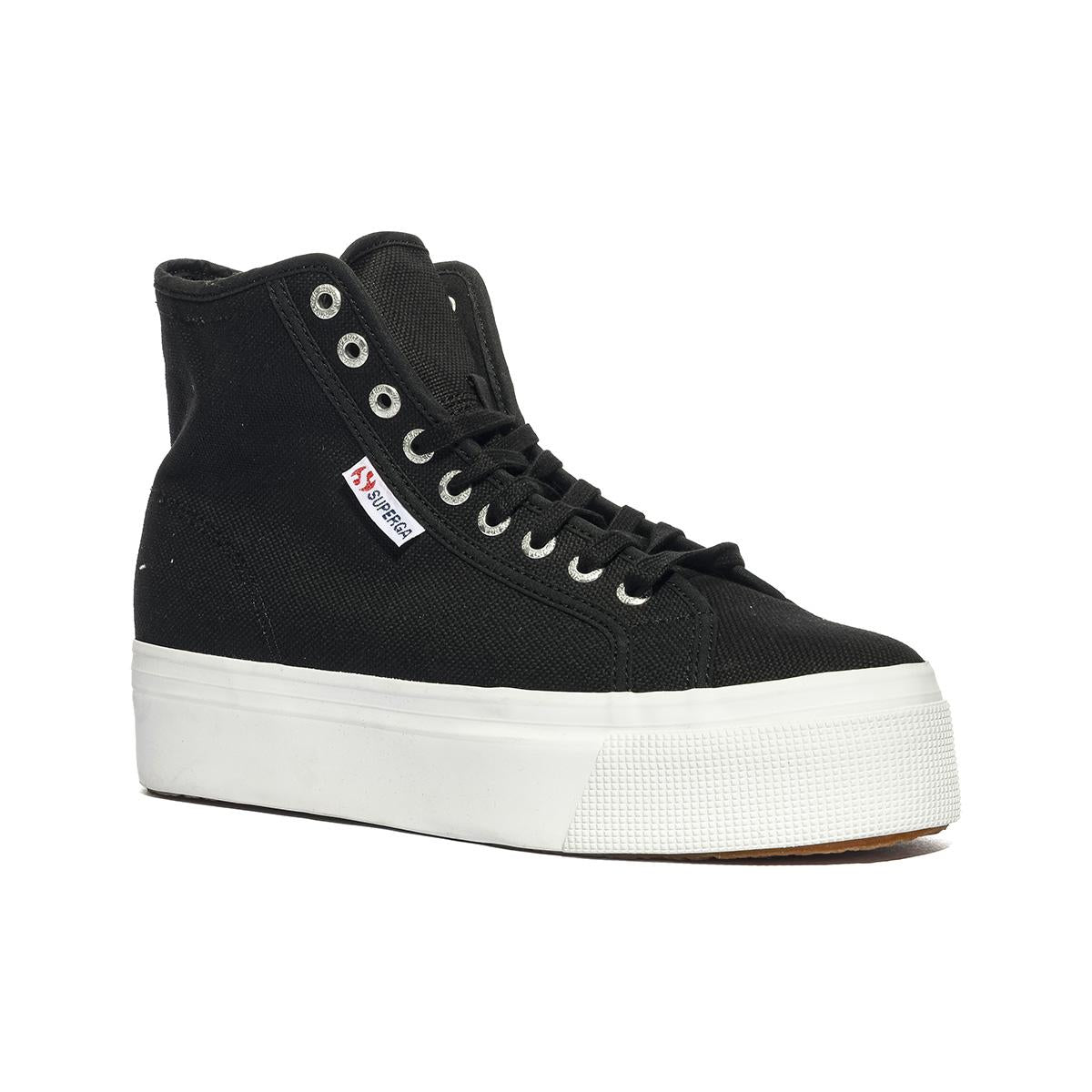 SUPERGA 2708 BLACK FWHITE Sneakers Donna 