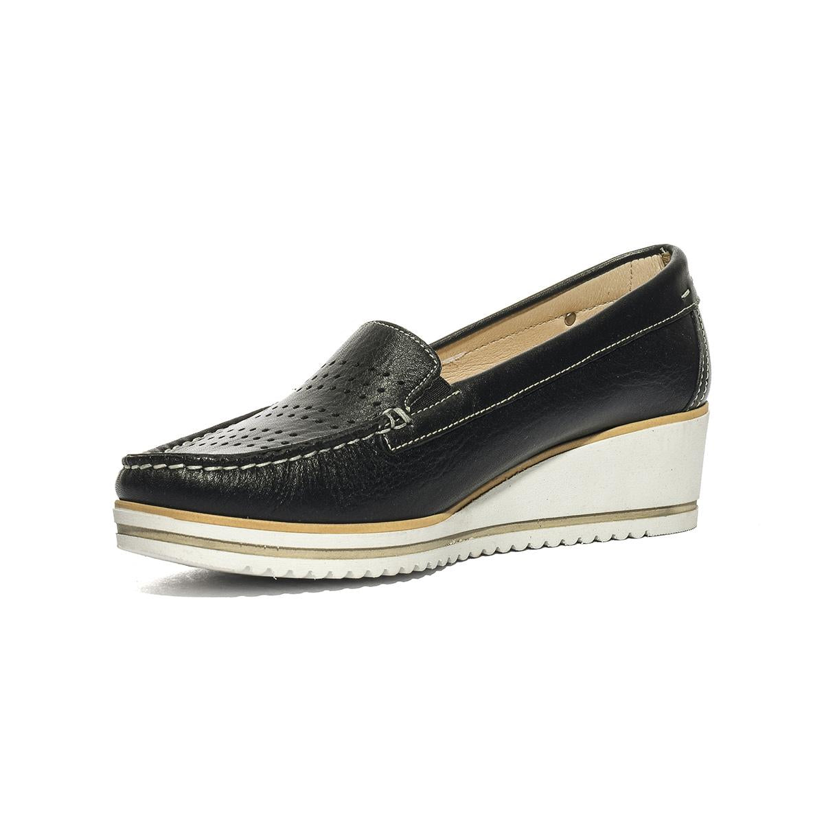 VALLEVERDE 11208 NERO Mocassini Donna 