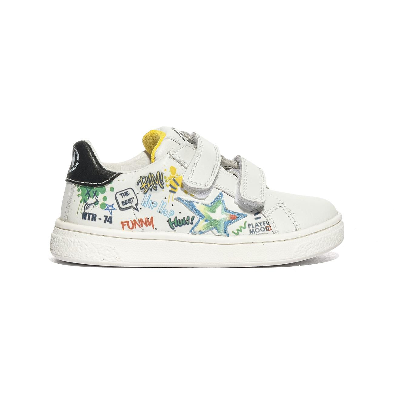 NATURINO 0012017499.15.1N37 WHITE.BLACK.MULTI Sneakers Bambino 
