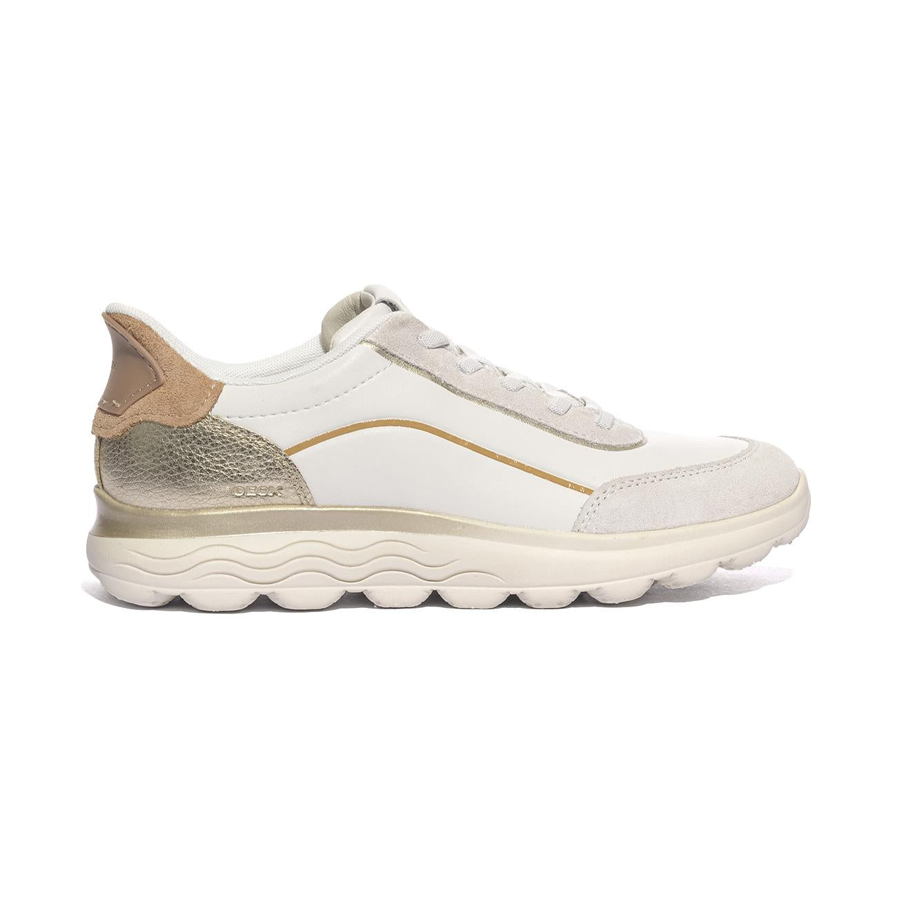 GEOX D657MA 09B22 WHITE OFF WHITE  C1352 Sneakers Donna 