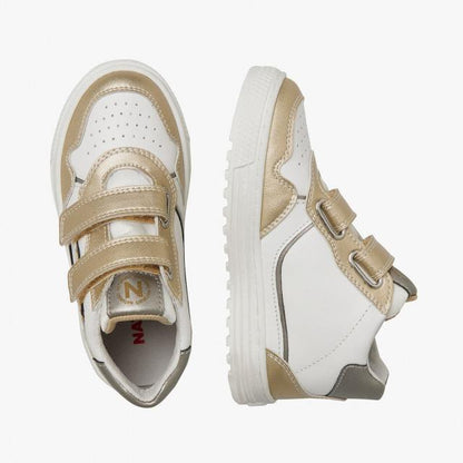 NATURINO 0012018618-07-1Q17 PLATINUM-WHITE Sneakers Bambina 