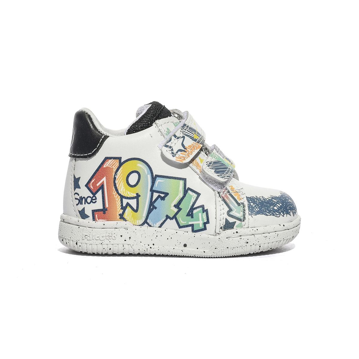 FALCOTTO 0012018217.01.1N21 WHITE BLACK Sneakers Bambino 