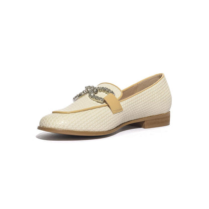 GOLD & GOLD GP661 BEIGE Mocassini Donna 