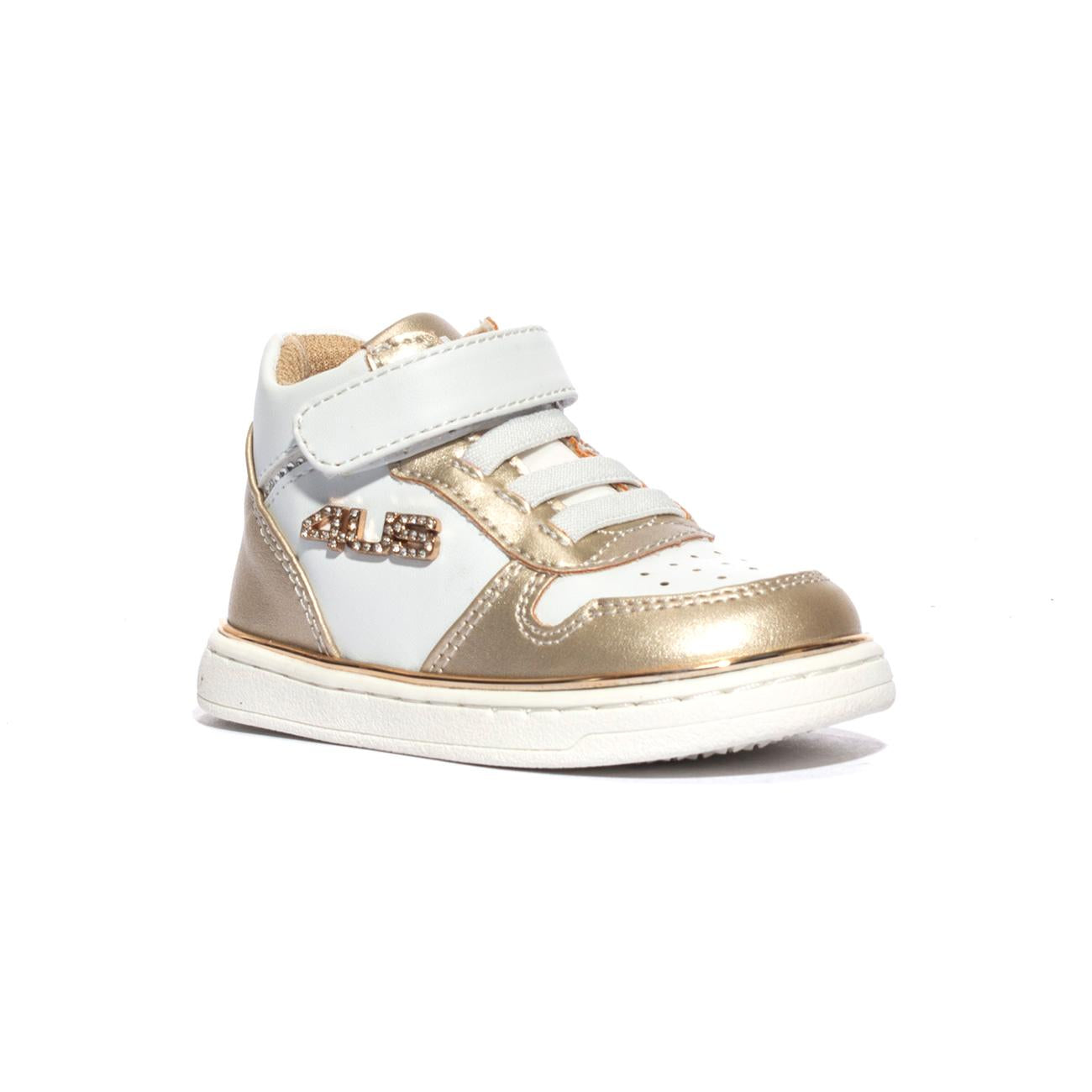 4US 43150 PLATINO WHITE Sneakers Bambina 