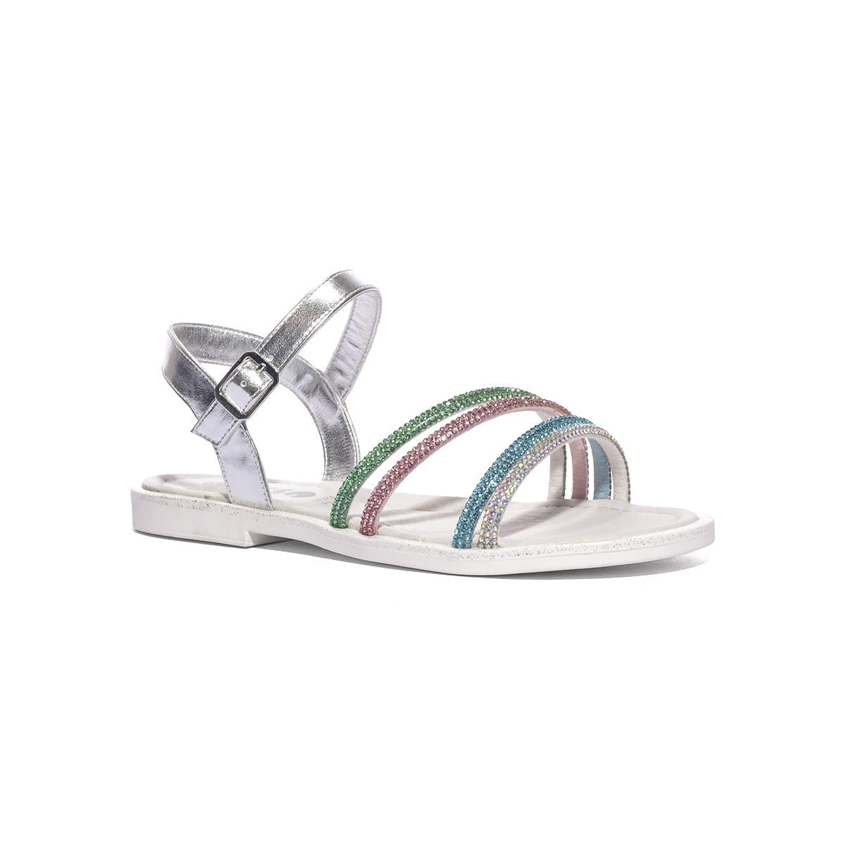 ASSO AG17910 SILVER MULTICOLOR Sandali Bambina 
