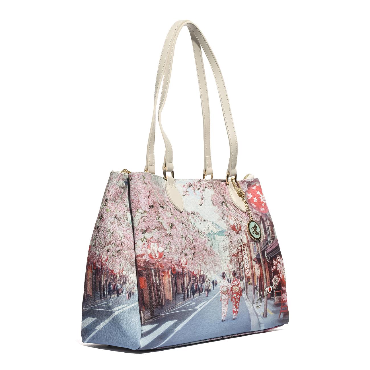 Y-NOT YES594S6 TOKYO SAKURA BORSA Donna 