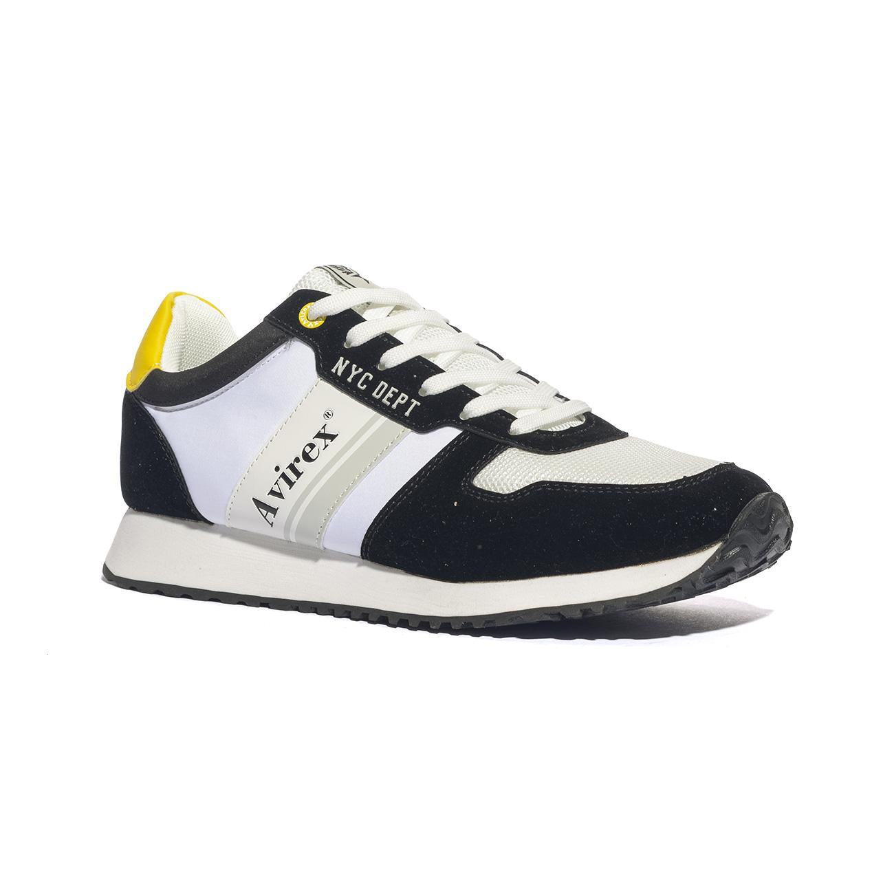 Sneakers Avirex Beaver BIanche Nere BEAVER001BLACK WHITE AVIREX