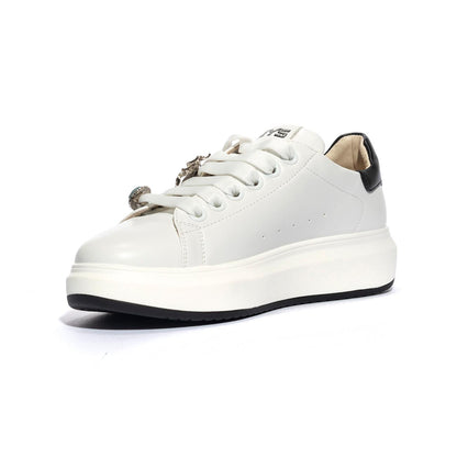 KEYS K7610 WHITE BLACK Sneakers Donna 