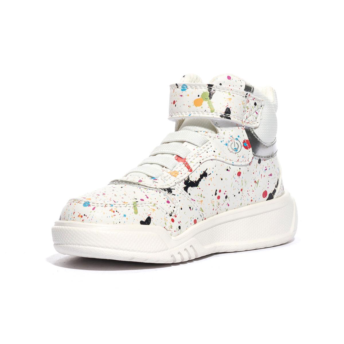 GEOX J36HPA 411 WHITE MULTICOLOR    C0653 Sneakers Bambino 