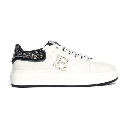 LAURA BIAGIOTTI 8781 WHITE BLACK Sneakers Bambina 
