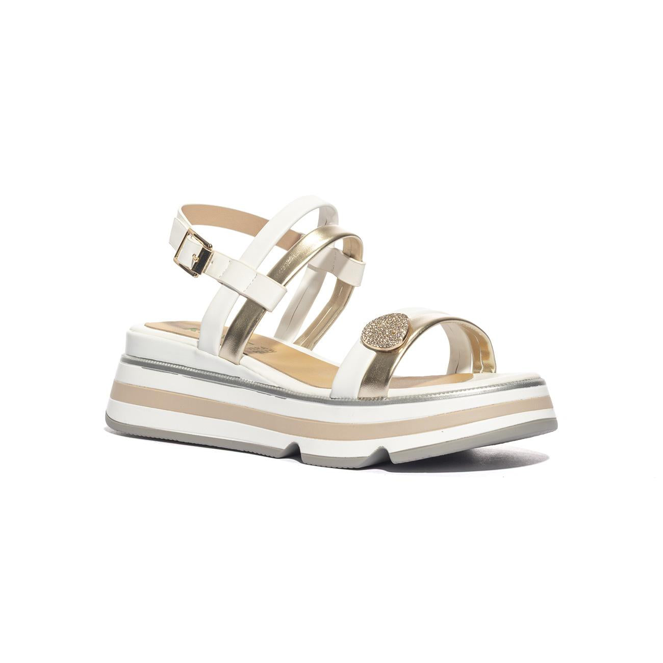 KEYS K11012 WHITE GOLD Sandali Donna 
