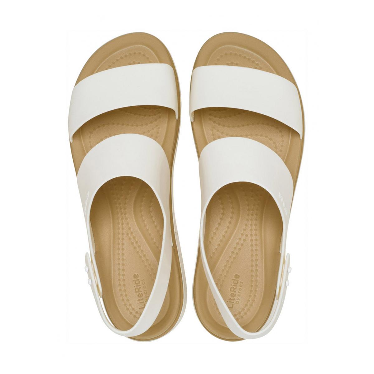 CROCS CR.211802 CHALK TAN SANDALO Donna 