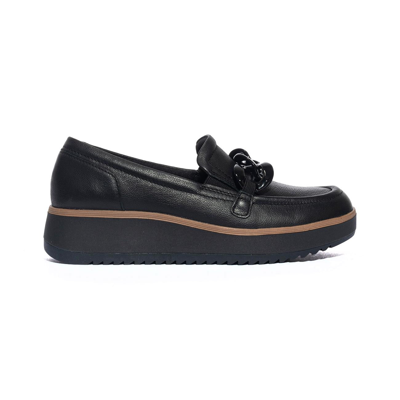 CLARKS 180109 BLACK LEA Slip-on Donna 