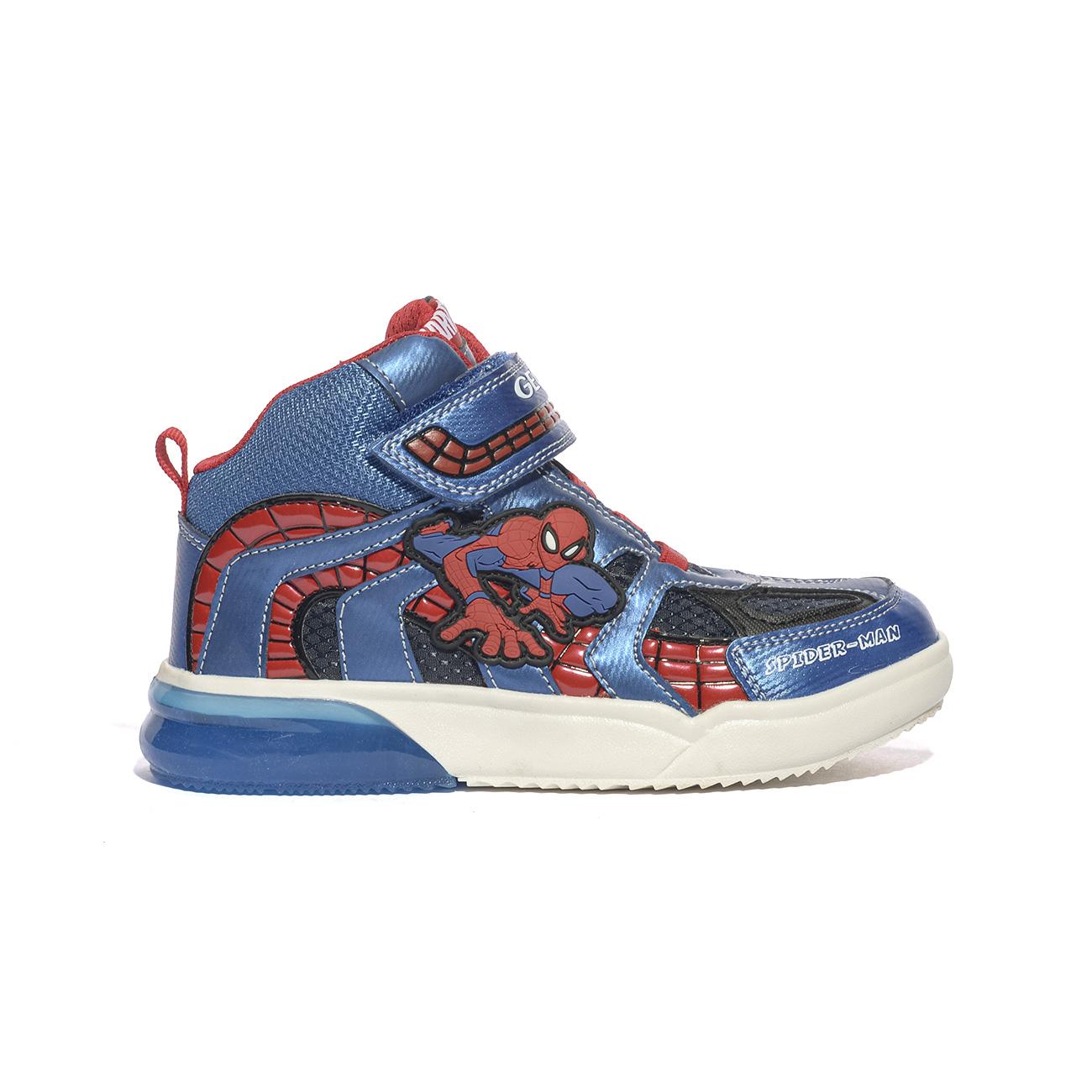 Sneakers Geox Spiderman Grayjay Blu Rosso J269YC 011CENAVY ROYAL  C4226 GEOX
