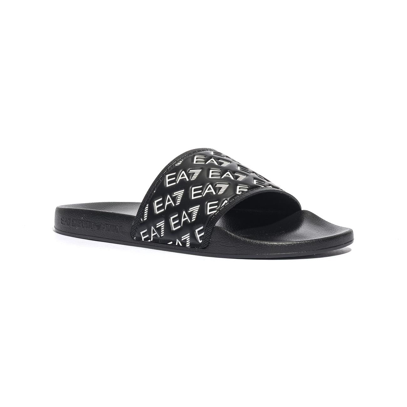 ARMANI 7X000109 BLACK WHITE Ciabatte Uomo 