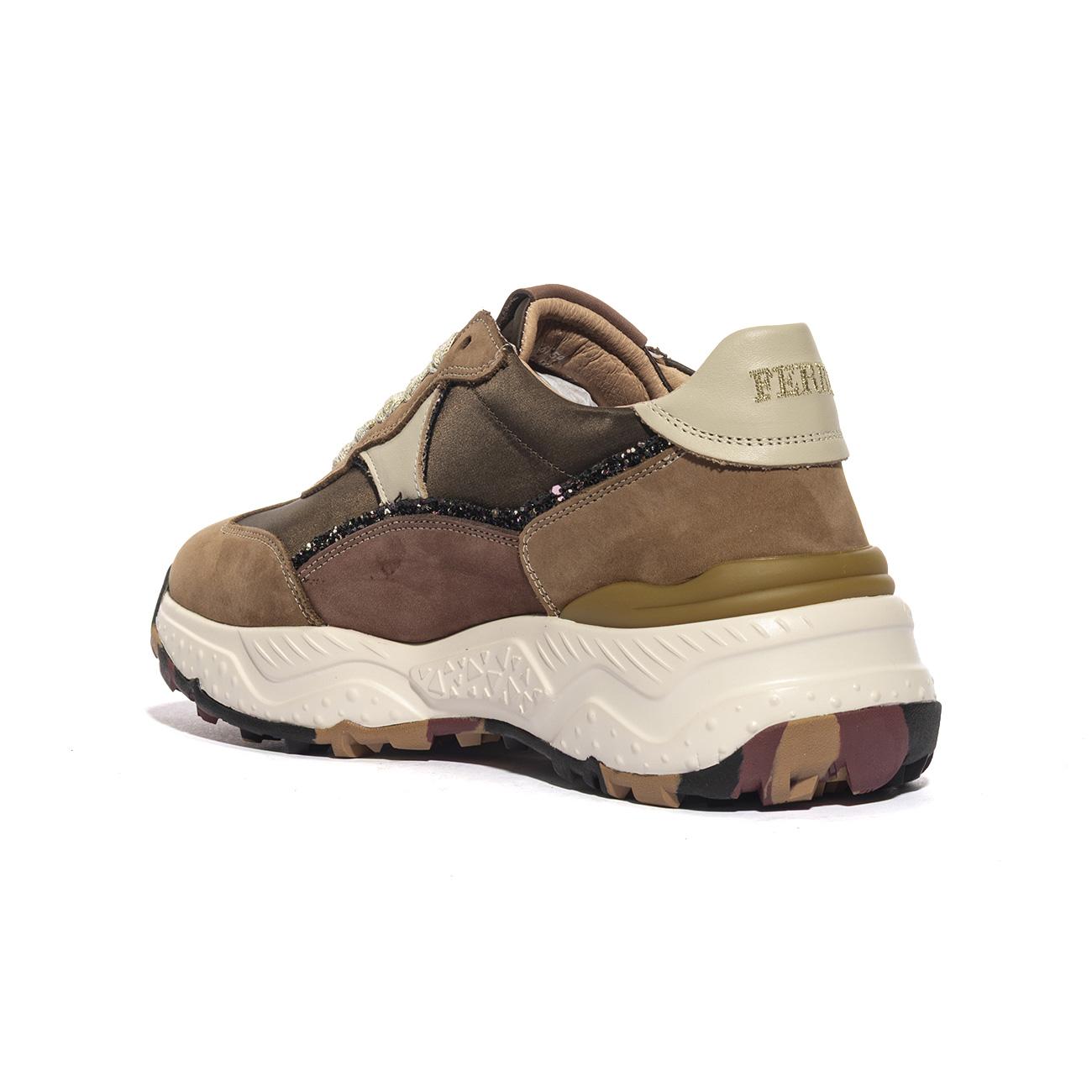 FERRE' F451 BEIGE BROWN Sneakers Donna 