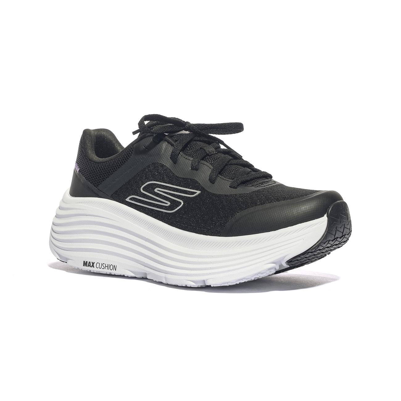 SKECHERS 129470 BKW Sneakers Donna 