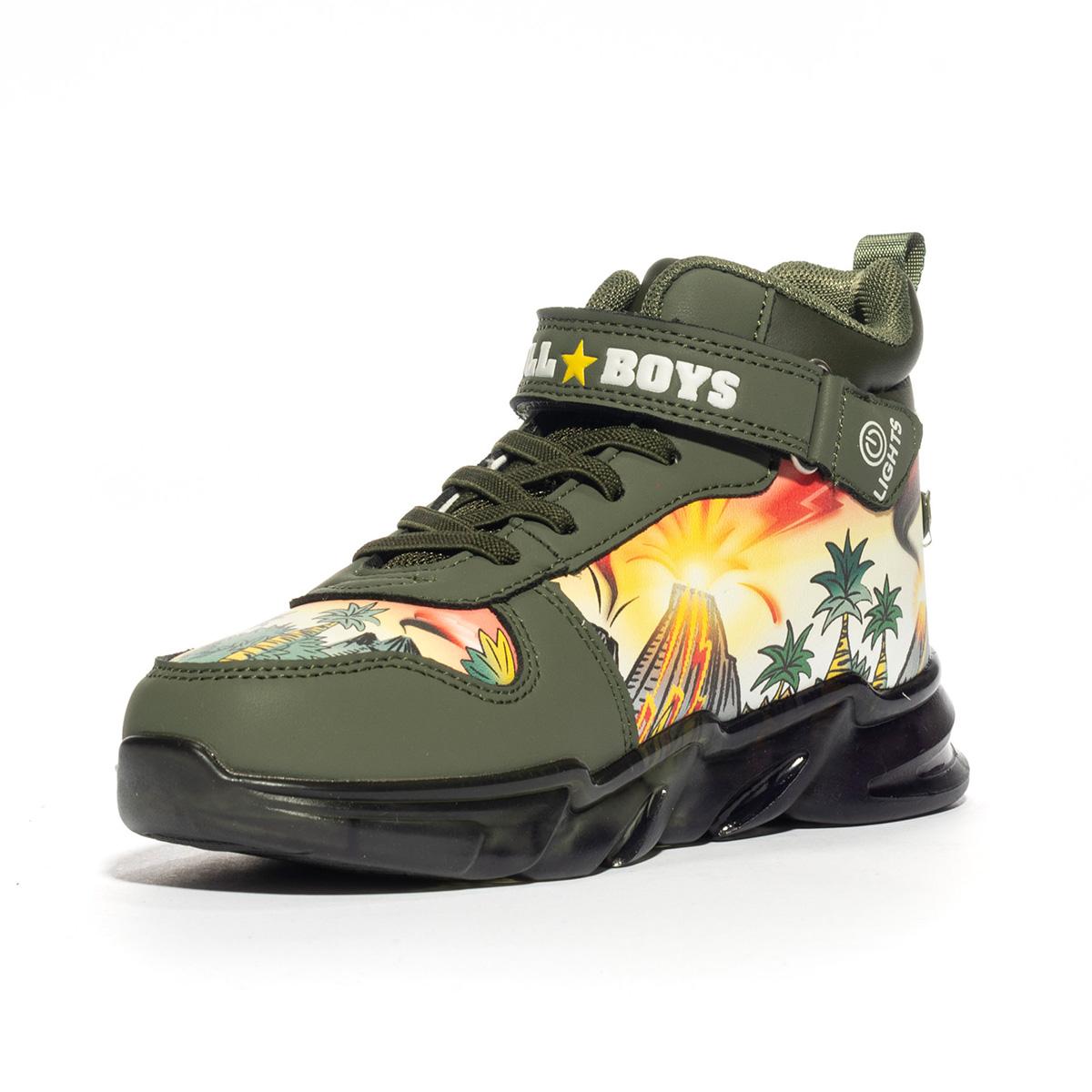 BULL BOYS DVAL3394 VERDE PALUDE Sneakers Bambino 