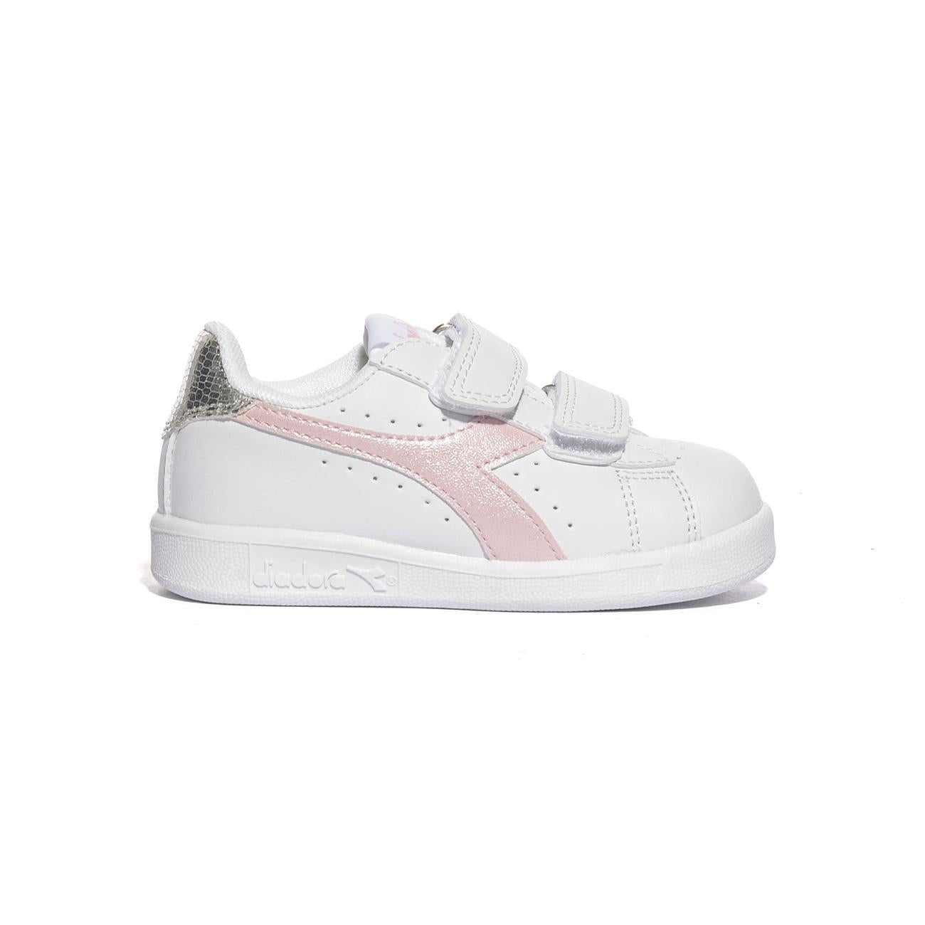 DIADORA 101182616 WHITE PINK LADY Sneakers Bambina 