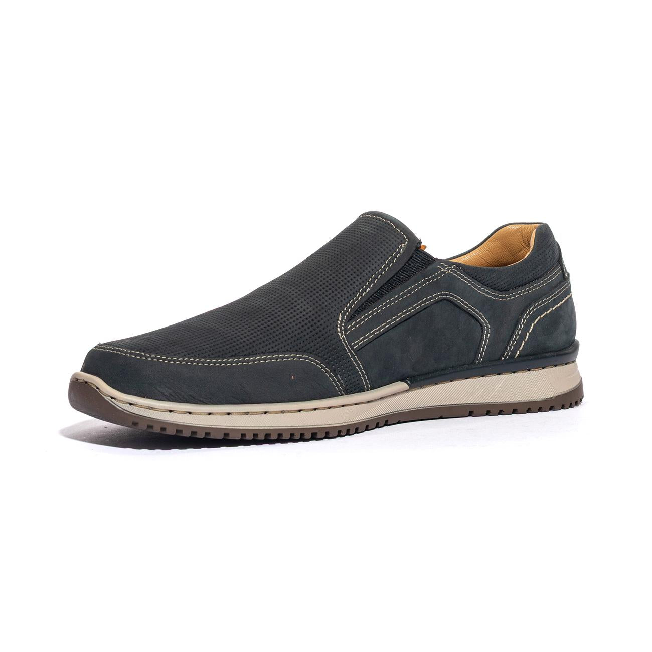 VALLEVERDE 17940 NABUK BLU Slip-on Uomo 
