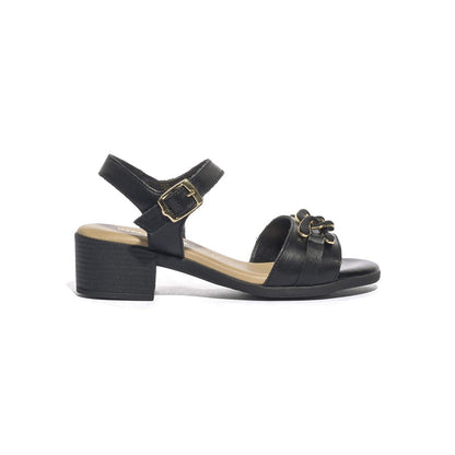VALLEVERDE 63011 NAPPA NERO Sandali Donna 