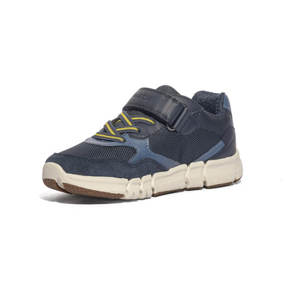 GEOX J459BB 0FU22 NAVY YELLOW   C0657 Sneakers Bambino 