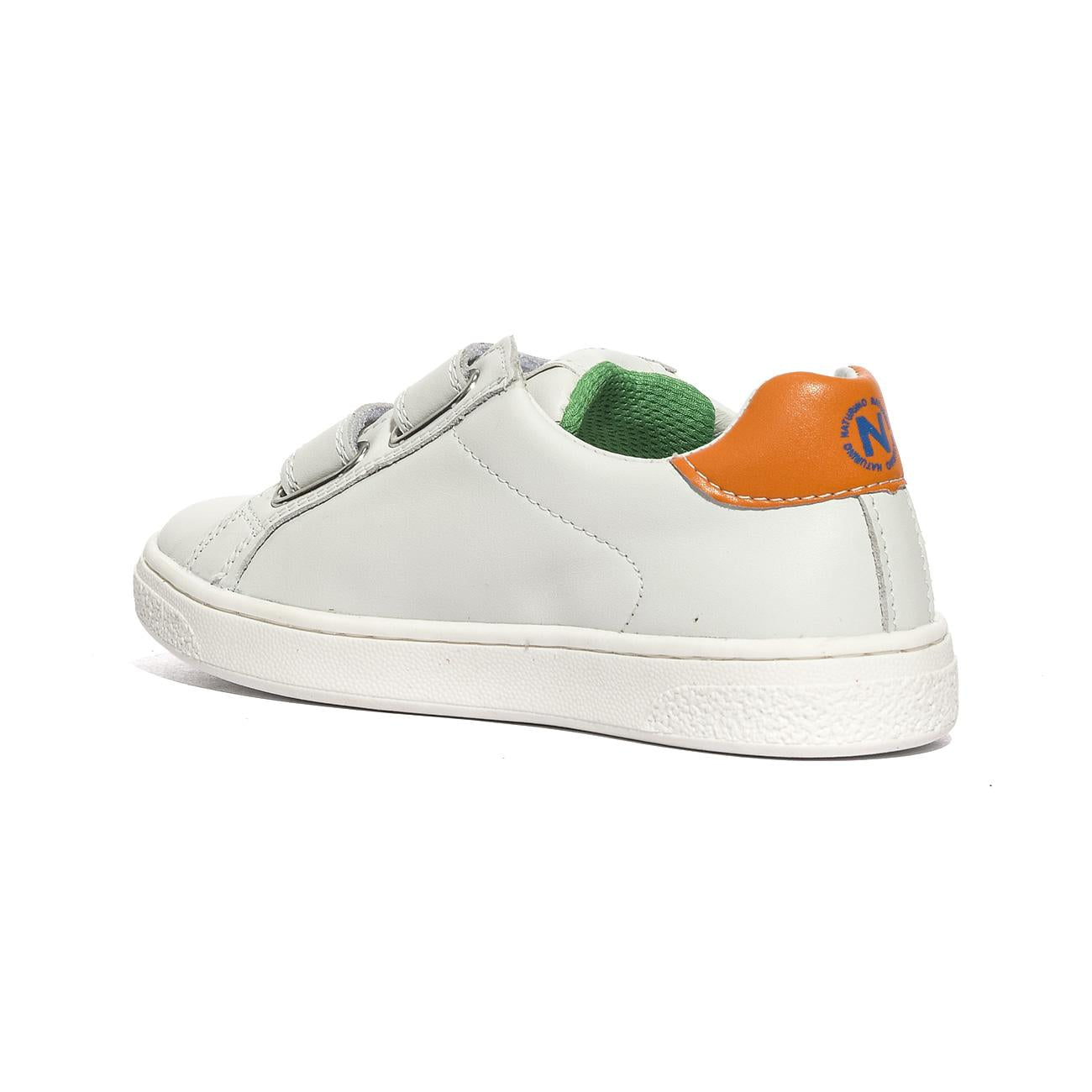 NATURINO 0012017499.42.2N93 WHITE.GREEN.ORANGE Sneakers Bambino 