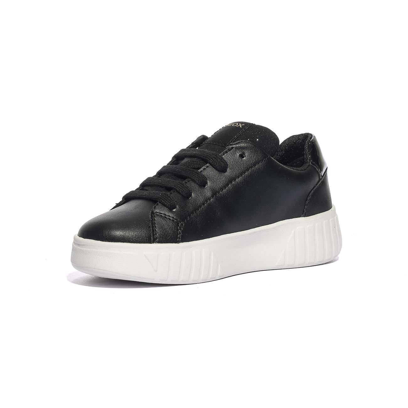 GEOX J45DVA 054AJ BLACK LT GOLD        C9258 Sneakers Bambina 