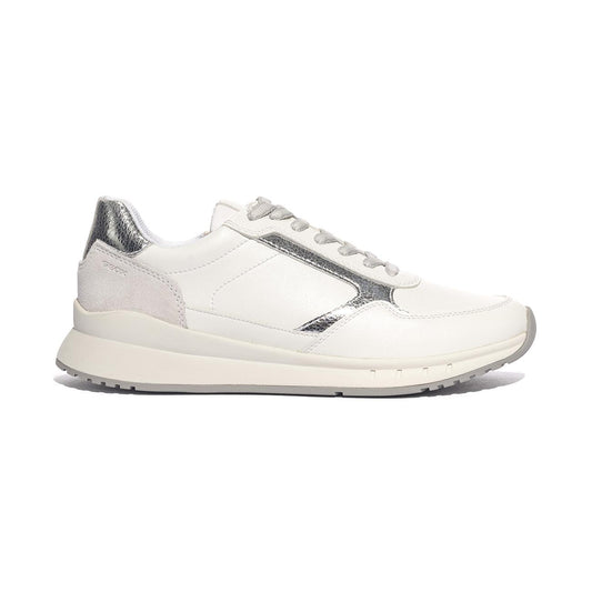 GEOX D659LB 5422 WHITE SILVER  C0007 Sneakers Donna 