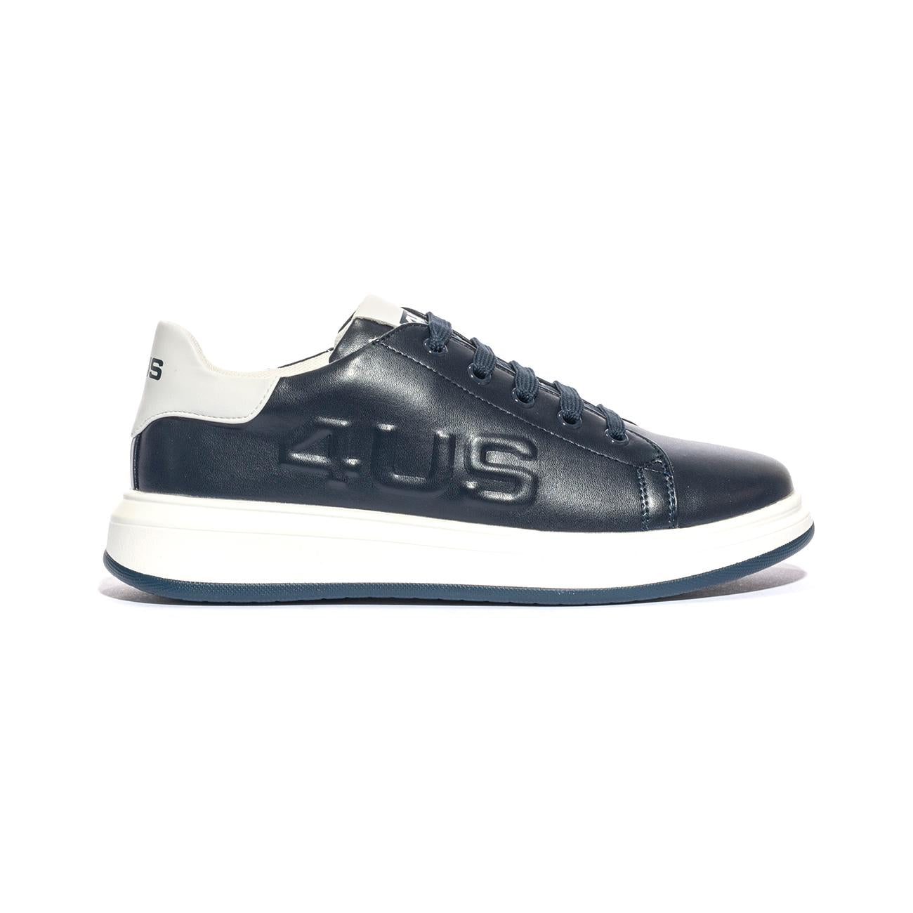 4US 42700 BLU WHITE Sneakers Bambino 