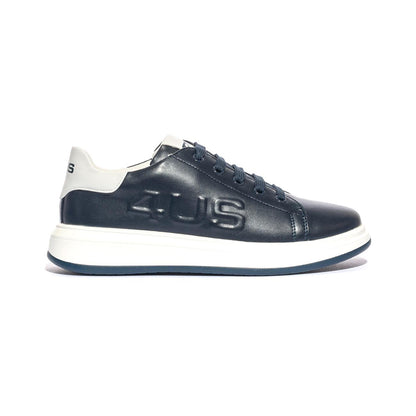 4US 42700 BLU WHITE Sneakers Bambino 