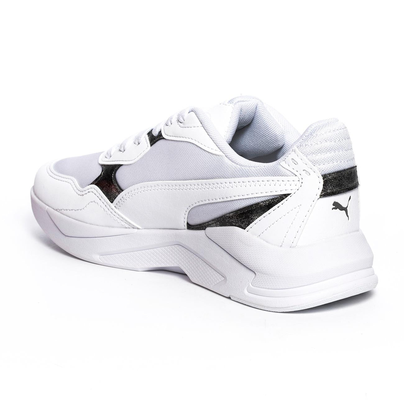 PUMA 384848-01 WHITE WHITE SILVER Sneakers Donna 