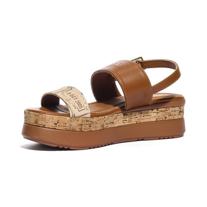 ALV By Alviero Martini ALVSD0152 TAN/SAFARI PASSPORT Sandali Donna 