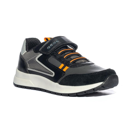 GEOX J36GMA BLACK ORANGE C0038 Sneakers Bambino 
