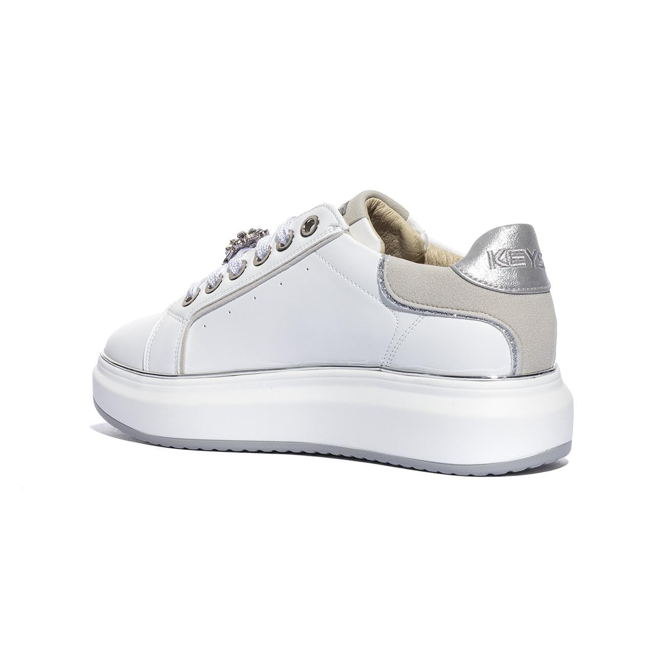 KEYS K11802 WHITE SILVERWHITE SILVER Sneakers Donna 