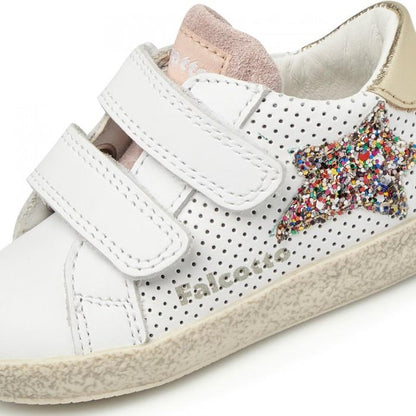 FALCOTTO 0012016752-11-1N03 WHITE-PLATINUM Sneakers Bambina 