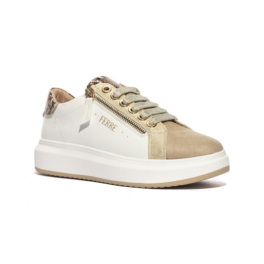 FERRE' F441 BEIGE WHITE Sneakers Donna 