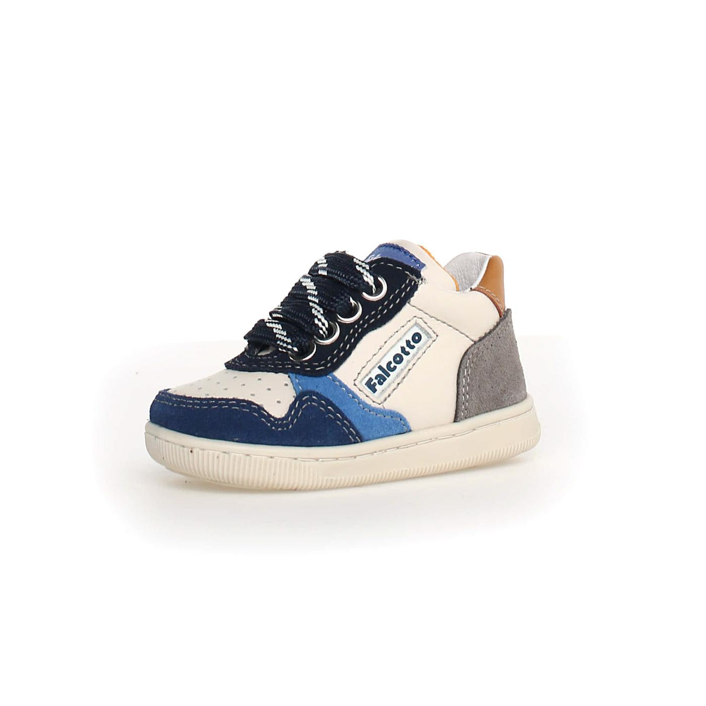 KLIP SUEDE/CALF 0012017166-03-2B50MILK-AZURE-NAVY FALCOTTO
