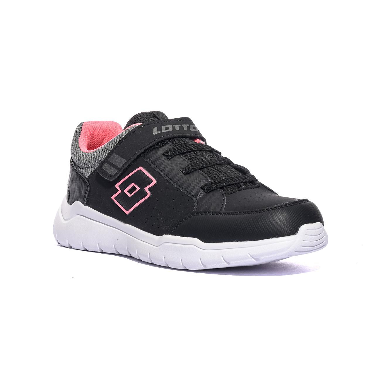 LOTTO 2214768XY All black Pink Sneakers Bambina 
