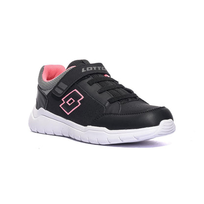 LOTTO 2214768XY All black Pink Sneakers Bambina 