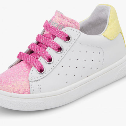 NATURINO 0012017508-07-1N26 WHITE PINK YELLOW Sneakers Bambina 