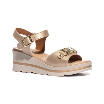 VALLEVERDE 55580 ORO Sandali Donna 