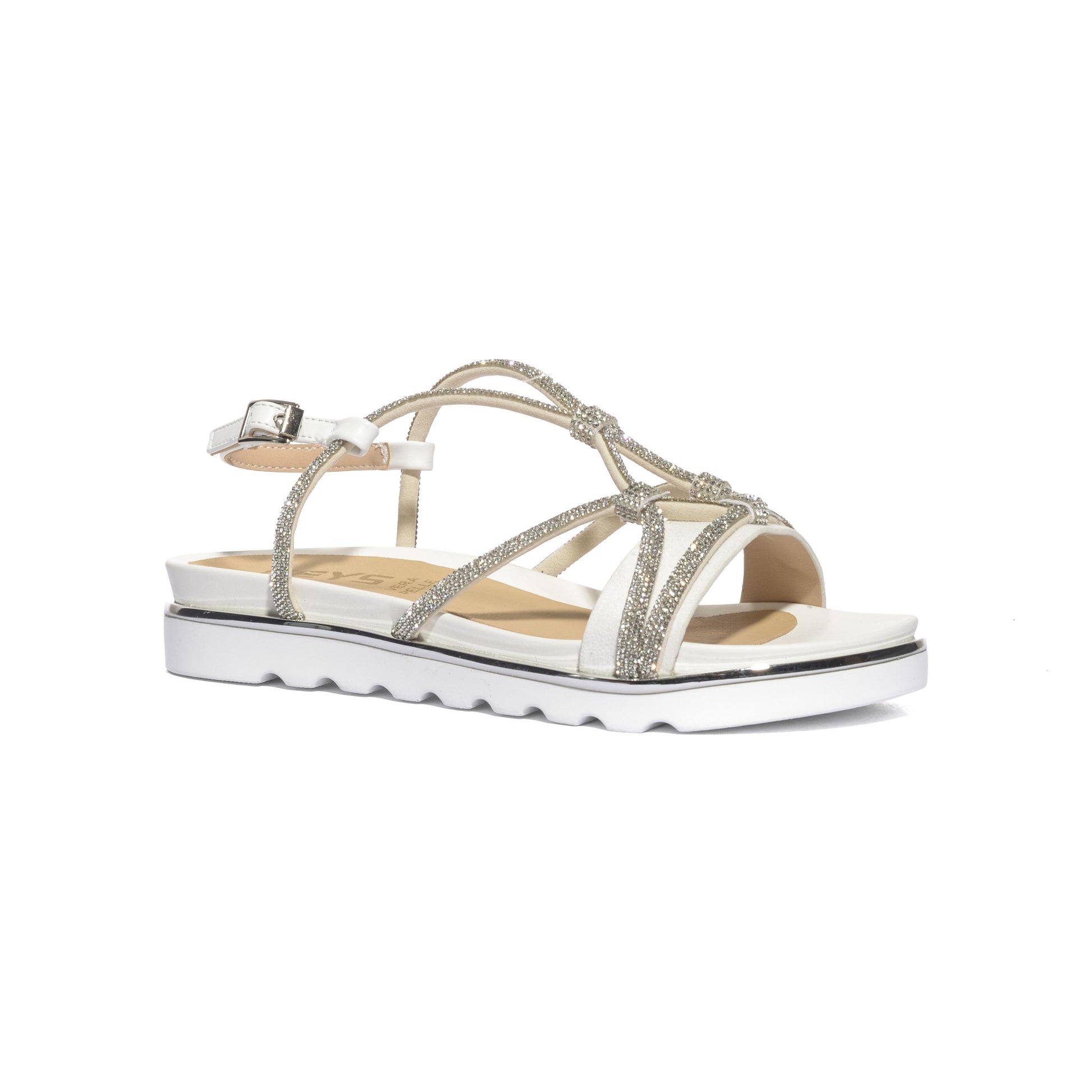 KEYS K12254 SILVER WHITE Sandali Donna 