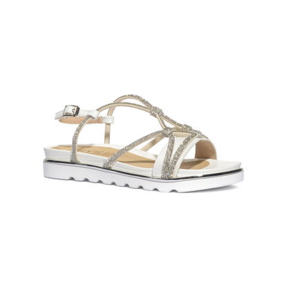 KEYS K12254 SILVER WHITE Sandali Donna 